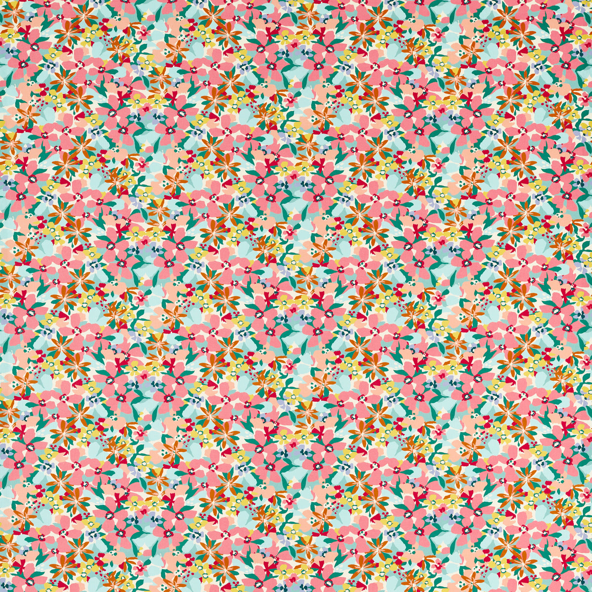 Clementine fabric in Summer color - pattern number F1780/04.CAC.0 - by Clarke And Clarke in the Montage II collection
