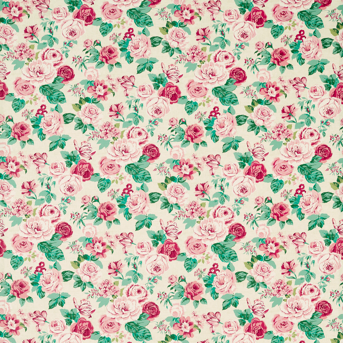 Genevieve fabric in Rose color - pattern number F1782/02.CAC.0 - by Clarke And Clarke in the Montage II collection