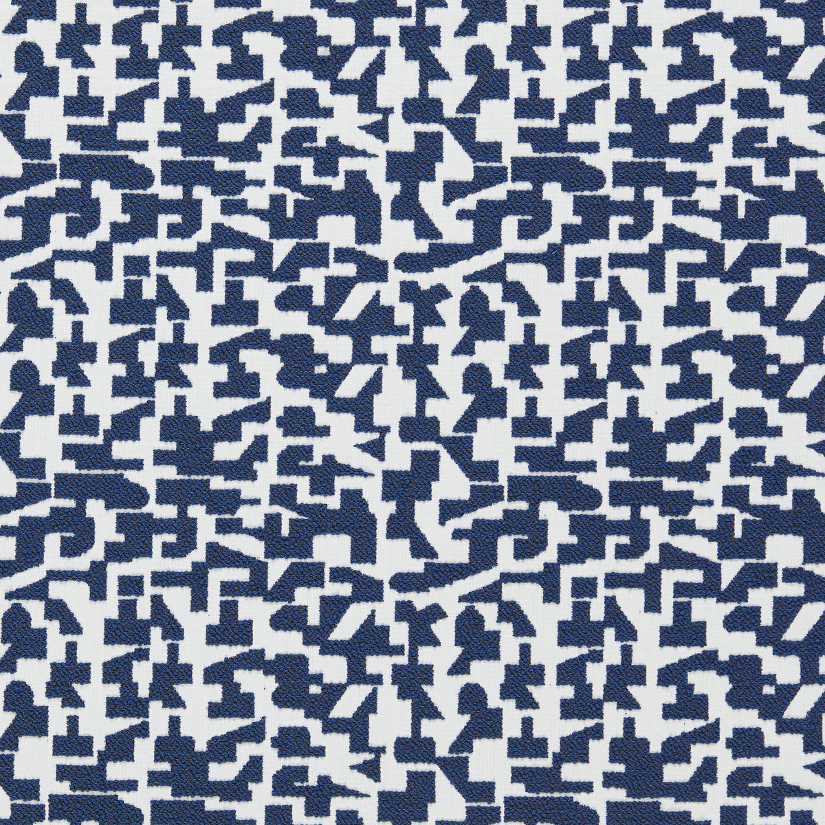 Kaleia fabric in Midnight color - pattern number F1796/05.CAC.0 - by Clarke And Clarke in the Alfresco Indoor Outdoor Weaves collection
