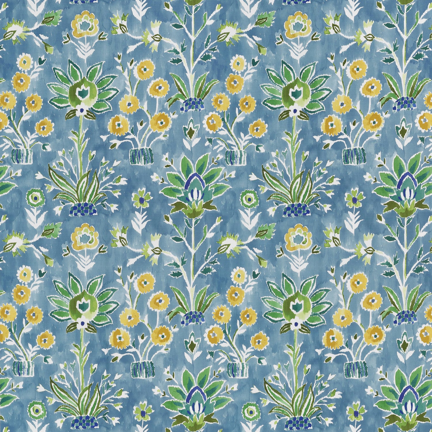 Lilia Print fabric in sky color - pattern number F711116 - by Thibaut in the Acadia collection