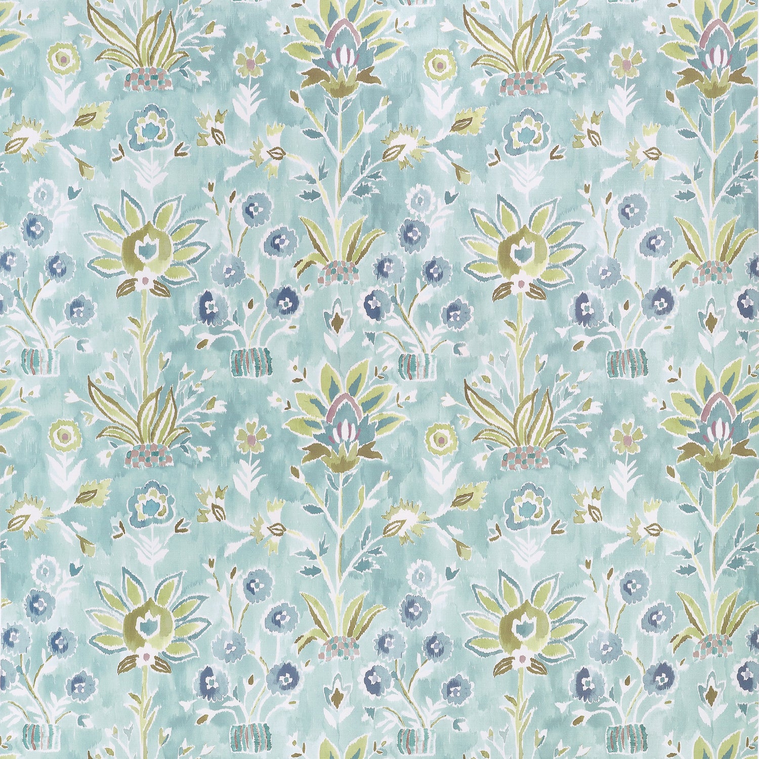 Lilia Print fabric in mineral color - pattern number F711117 - by Thibaut in the Acadia collection