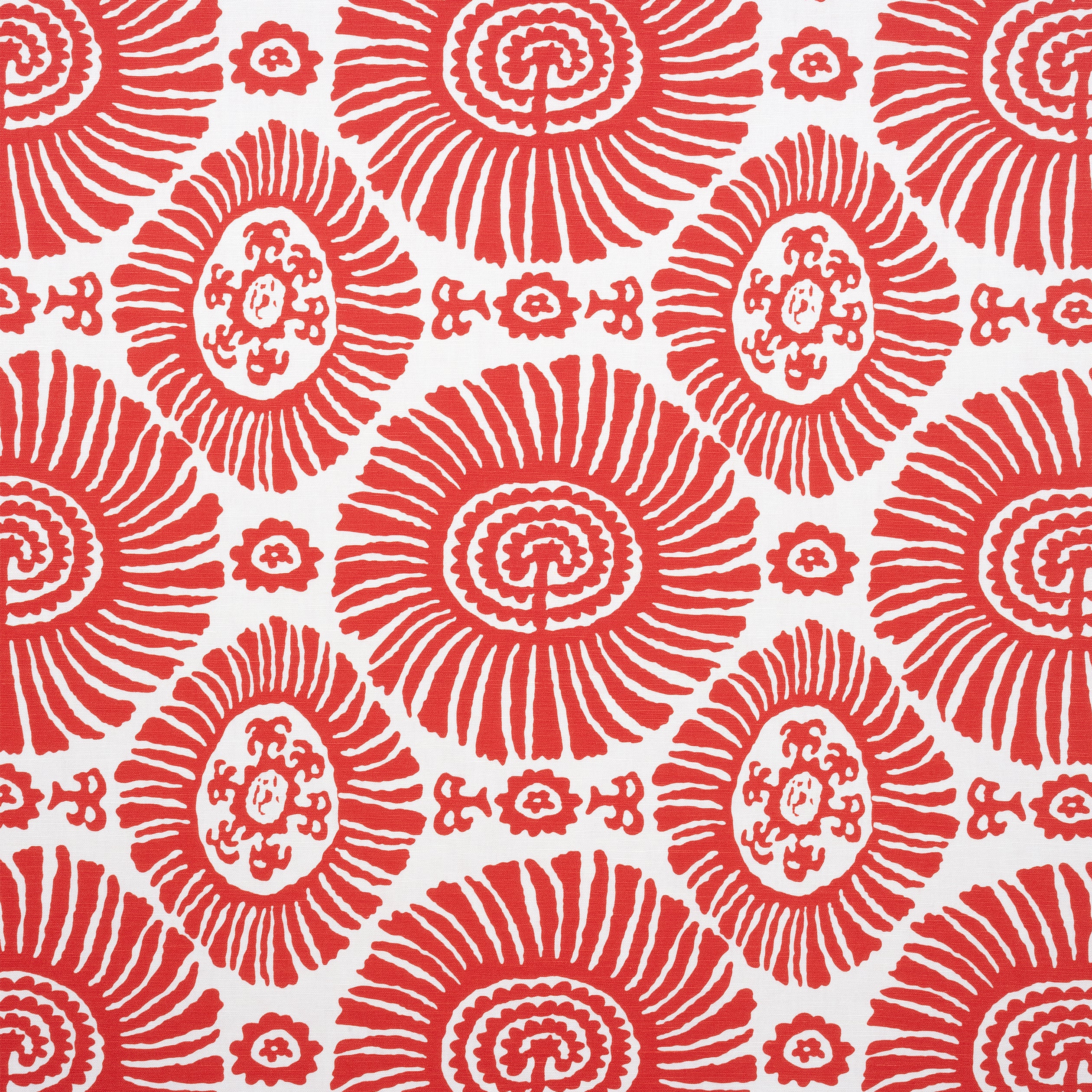 Solis fabric in coral color - pattern number F910080 - by Thibaut in the Tropics collection