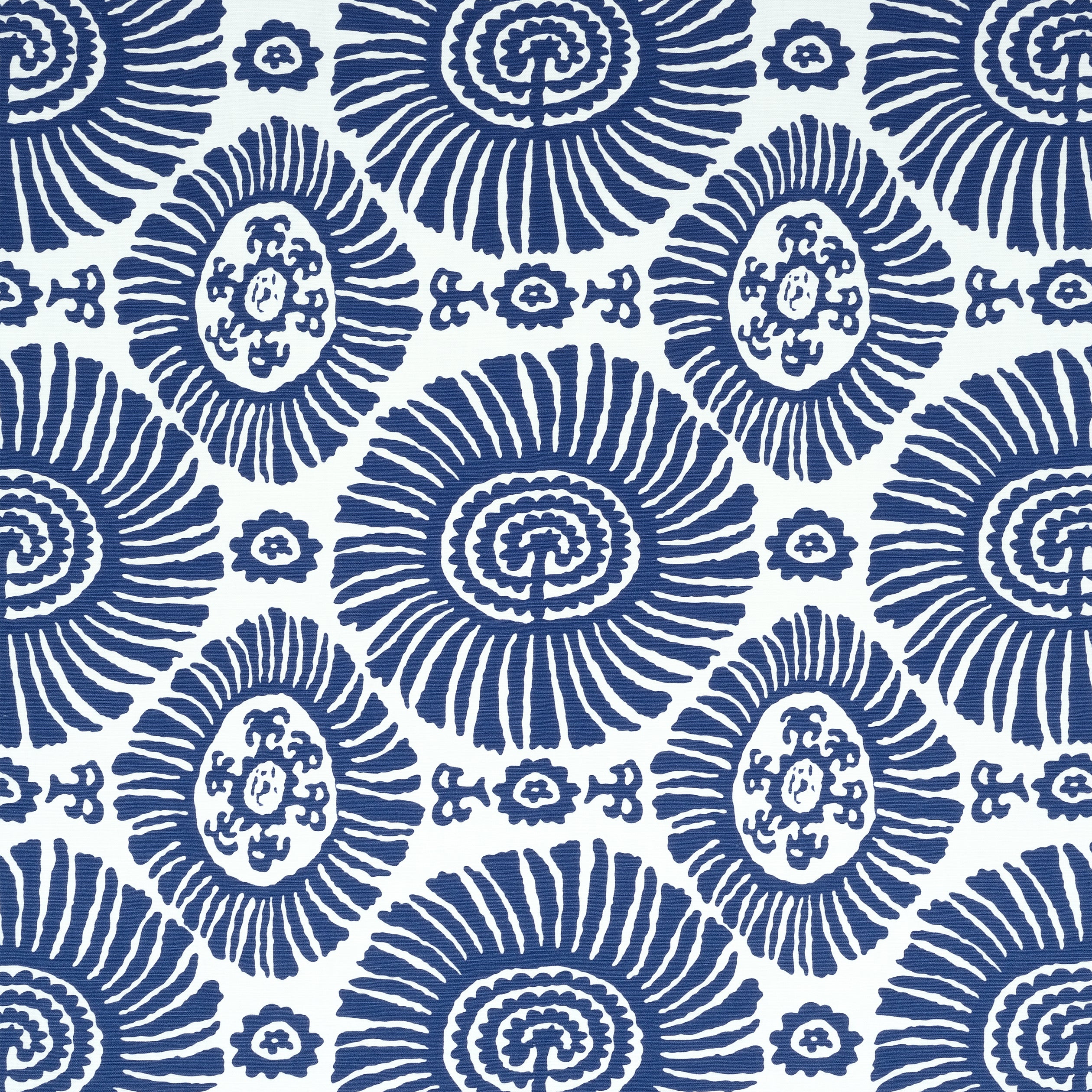 Solis fabric in navy color - pattern number F910083 - by Thibaut in the Tropics collection