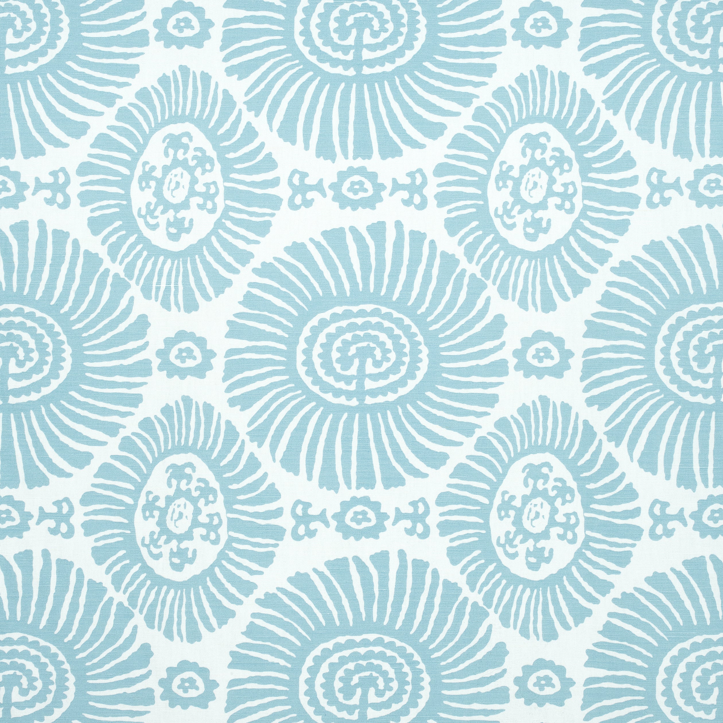 Solis fabric in spa blue color - pattern number F910084 - by Thibaut in the Tropics collection