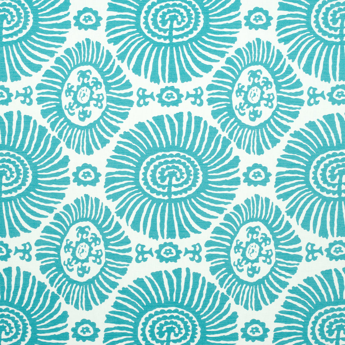 Solis fabric in turquoise color - pattern number F910085 - by Thibaut in the Tropics collection