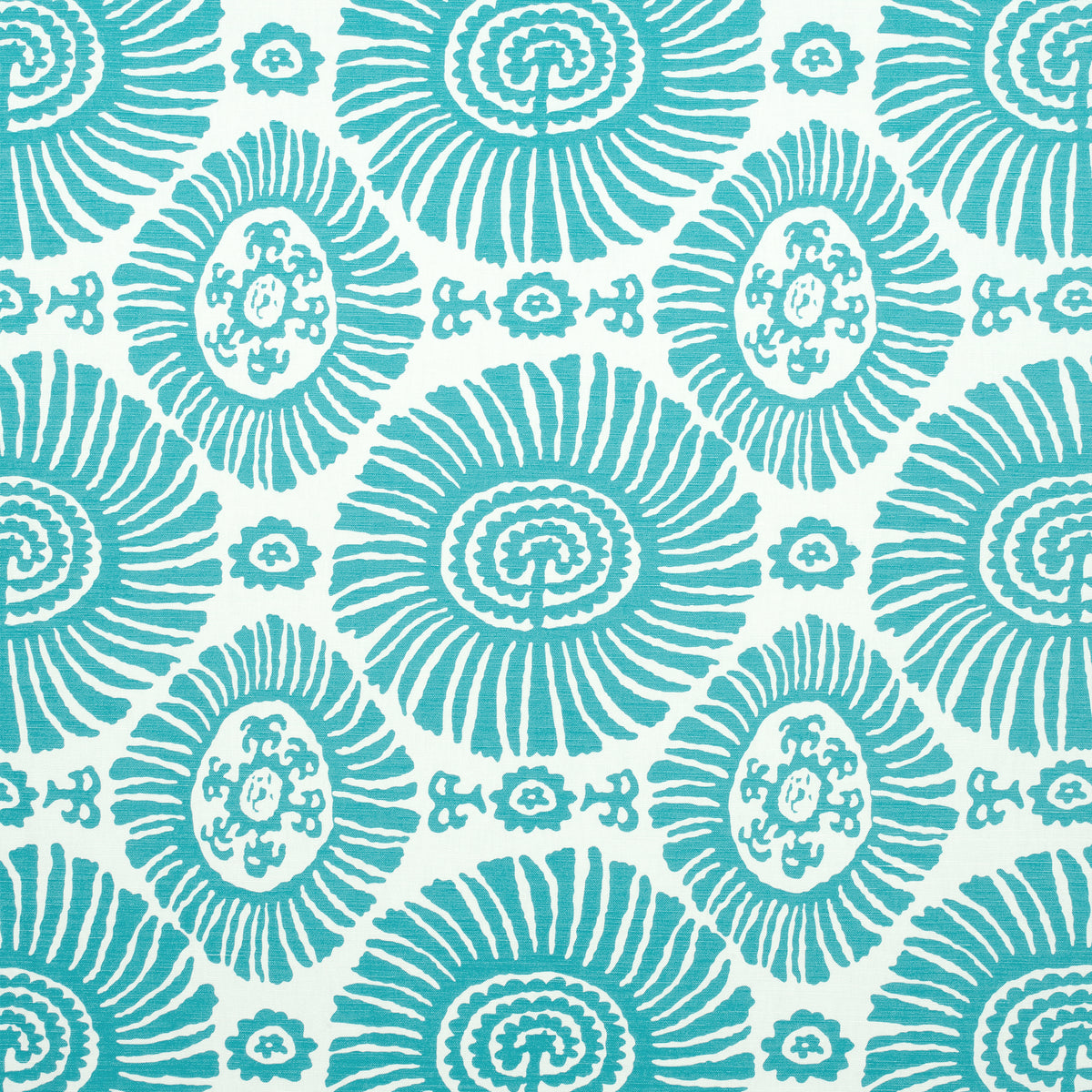 Solis fabric in turquoise color - pattern number F910085 - by Thibaut in the Tropics collection