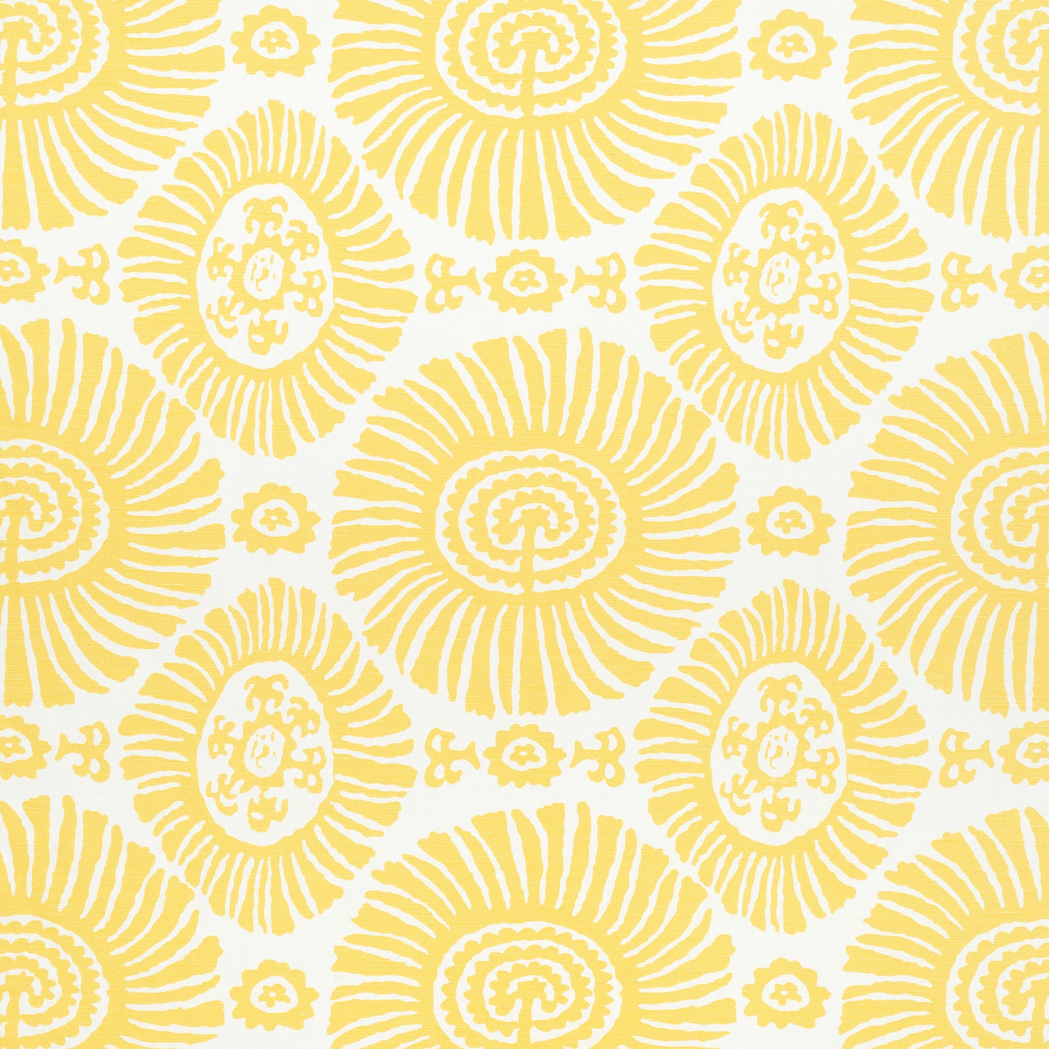 Solis fabric in yellow color - pattern number F910086 - by Thibaut in the Tropics collection