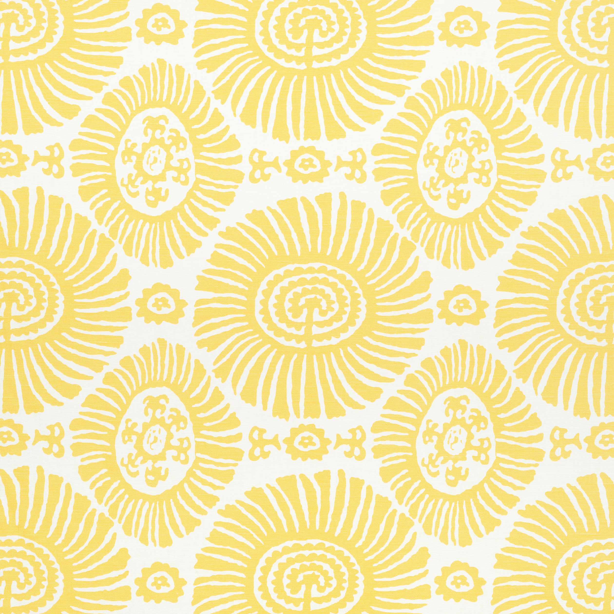 Solis fabric in yellow color - pattern number F910086 - by Thibaut in the Tropics collection