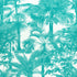 Palm Botanical fabric in turquoise color - pattern number F910101 - by Thibaut in the Tropics collection