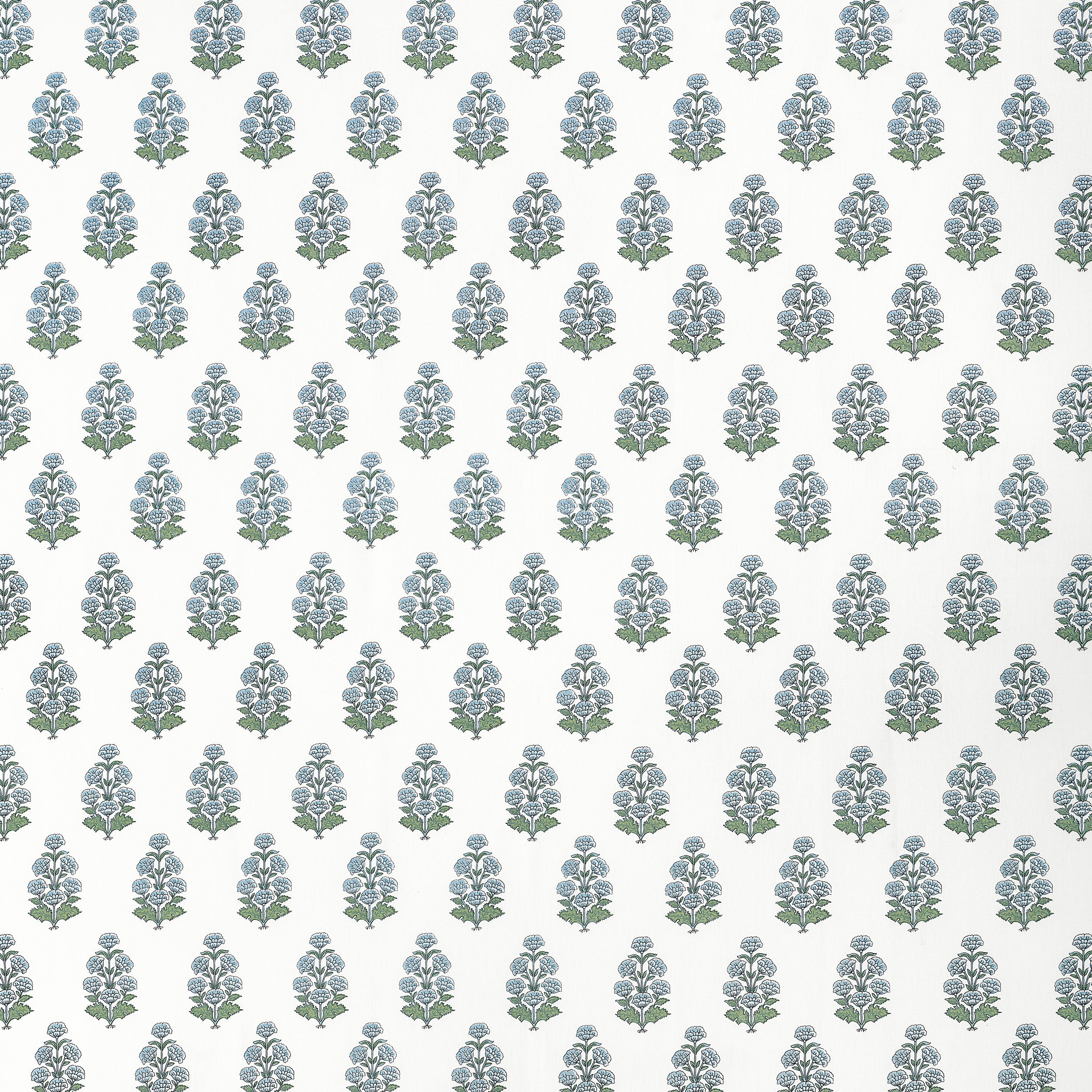 Audrey fabric in blue color - pattern number F910521 - by Thibaut in the Boxwood collection