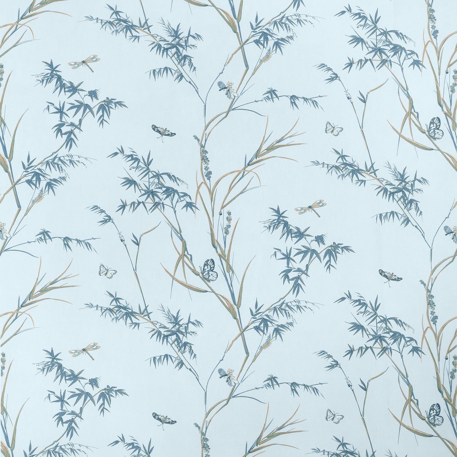 Virginia fabric in spa blue color - pattern number F910525 - by Thibaut in the Boxwood collection