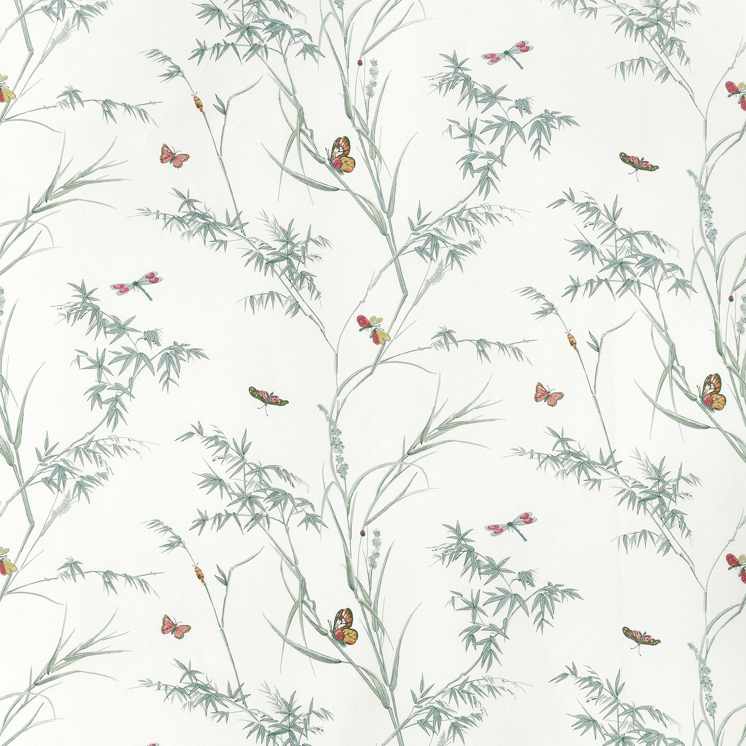 Virginia fabric in soft green color - pattern number F910527 - by Thibaut in the Boxwood collection