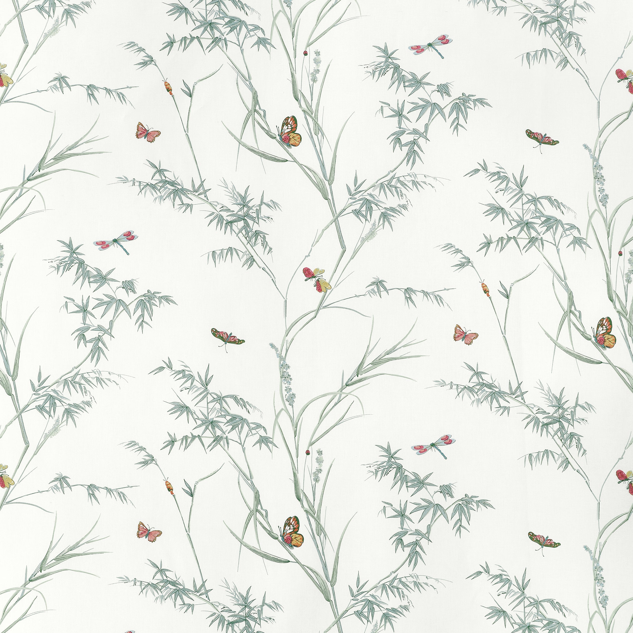 Virginia fabric in soft green color - pattern number F910527 - by Thibaut in the Boxwood collection