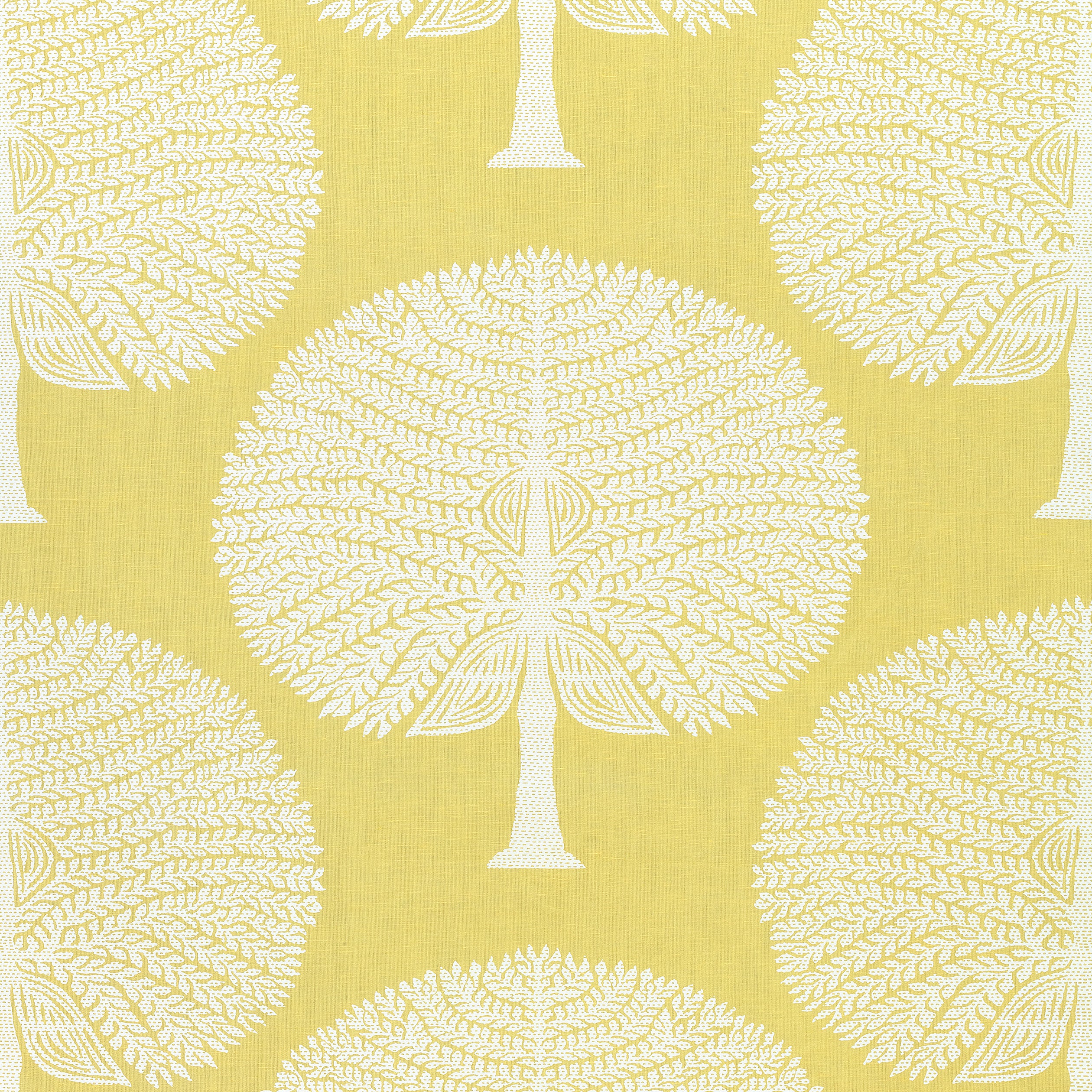 Mulberry Tree fabric in yellow color - pattern number F910605 - by Thibaut in the Ceylon collection