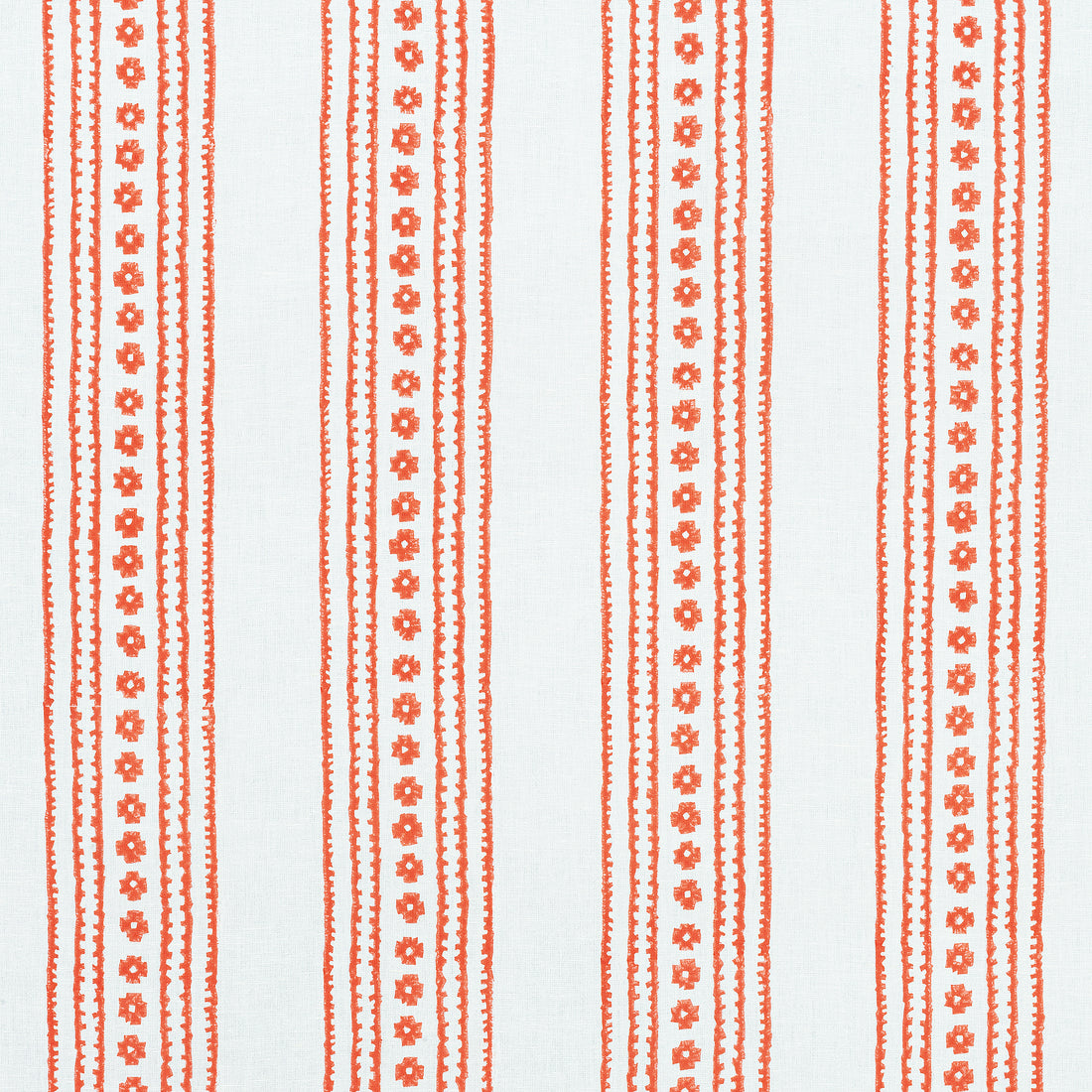 New Haven Stripe fabric in coral color - pattern number F910606 - by Thibaut in the Ceylon collection