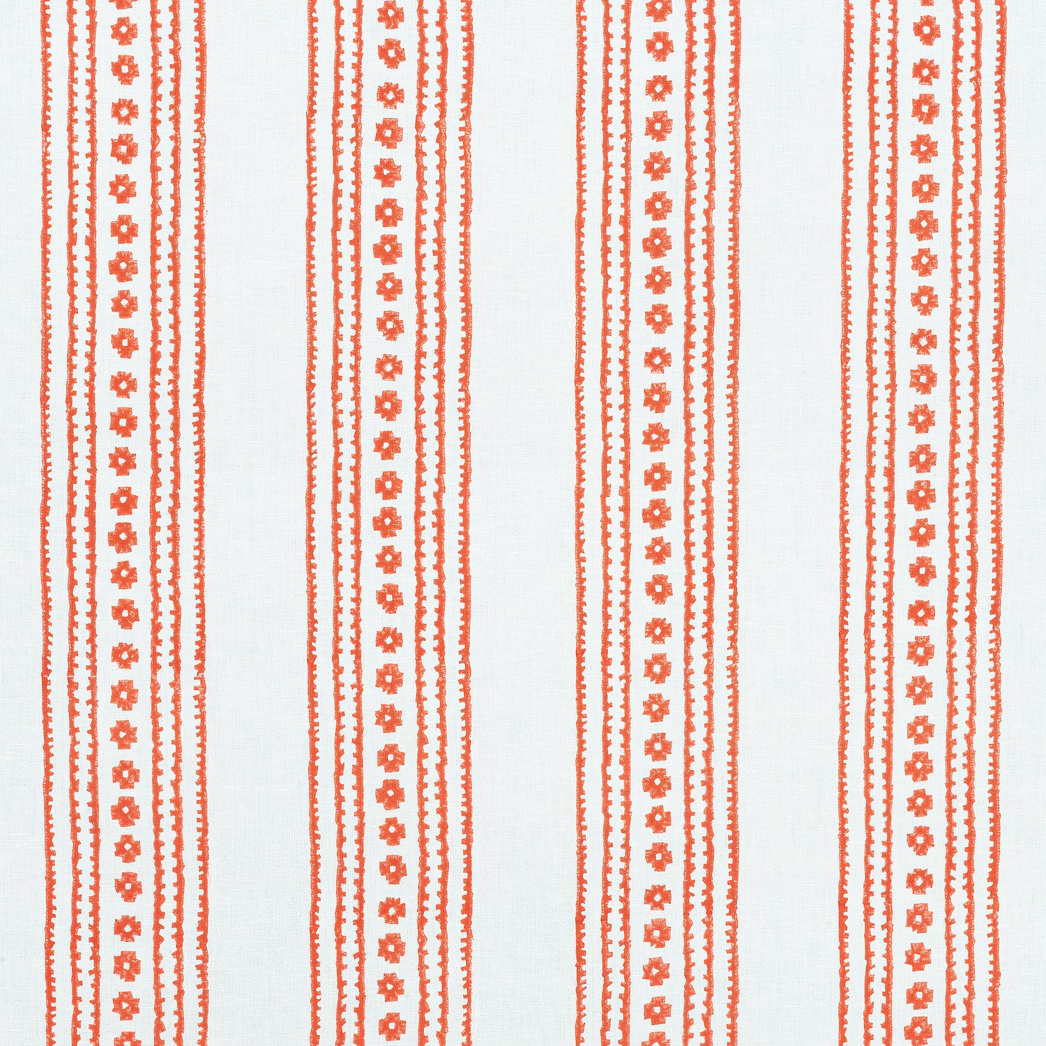 New Haven Stripe fabric in coral color - pattern number F910606 - by Thibaut in the Ceylon collection