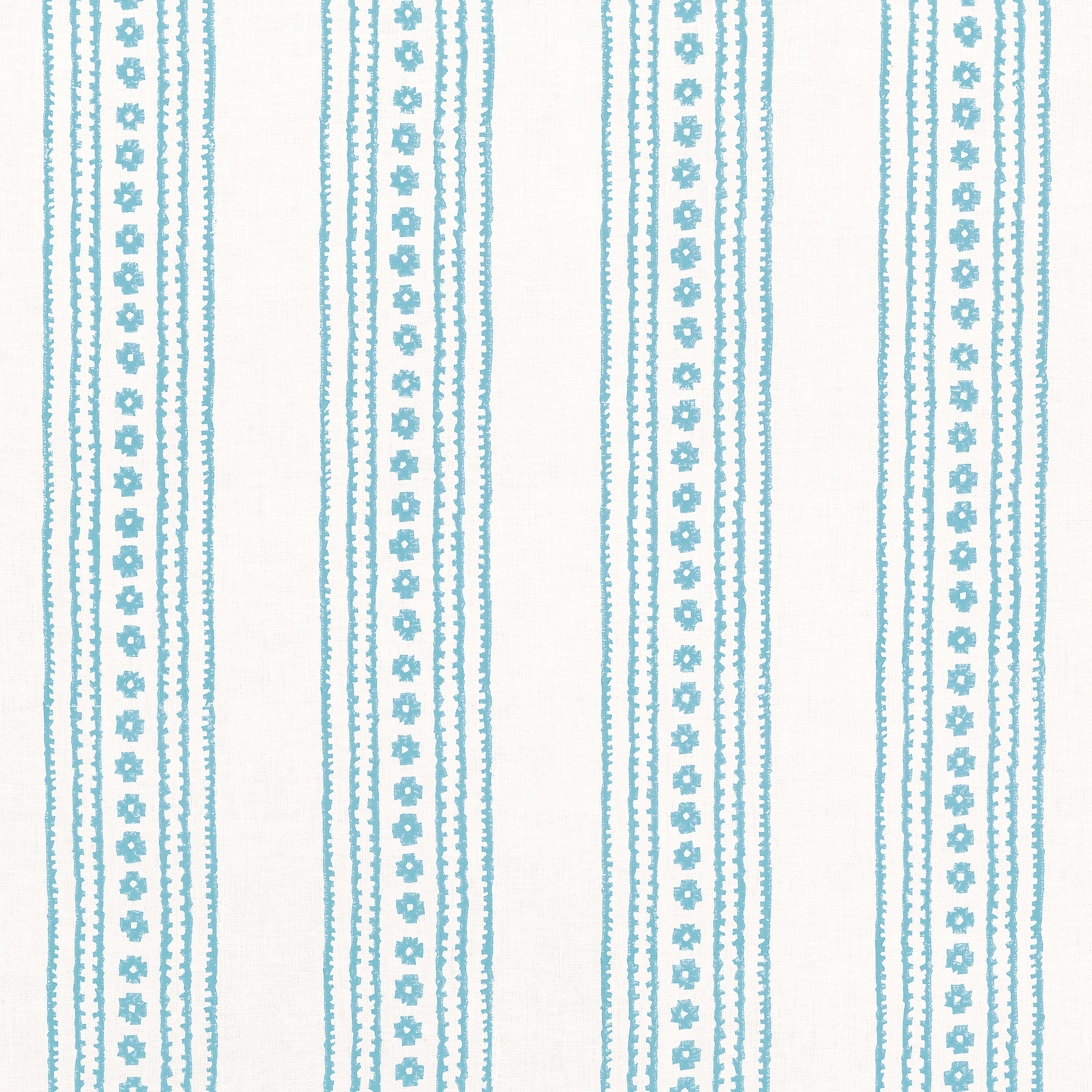 New Haven Stripe fabric in turquoise color - pattern number F910609 - by Thibaut in the Ceylon collection