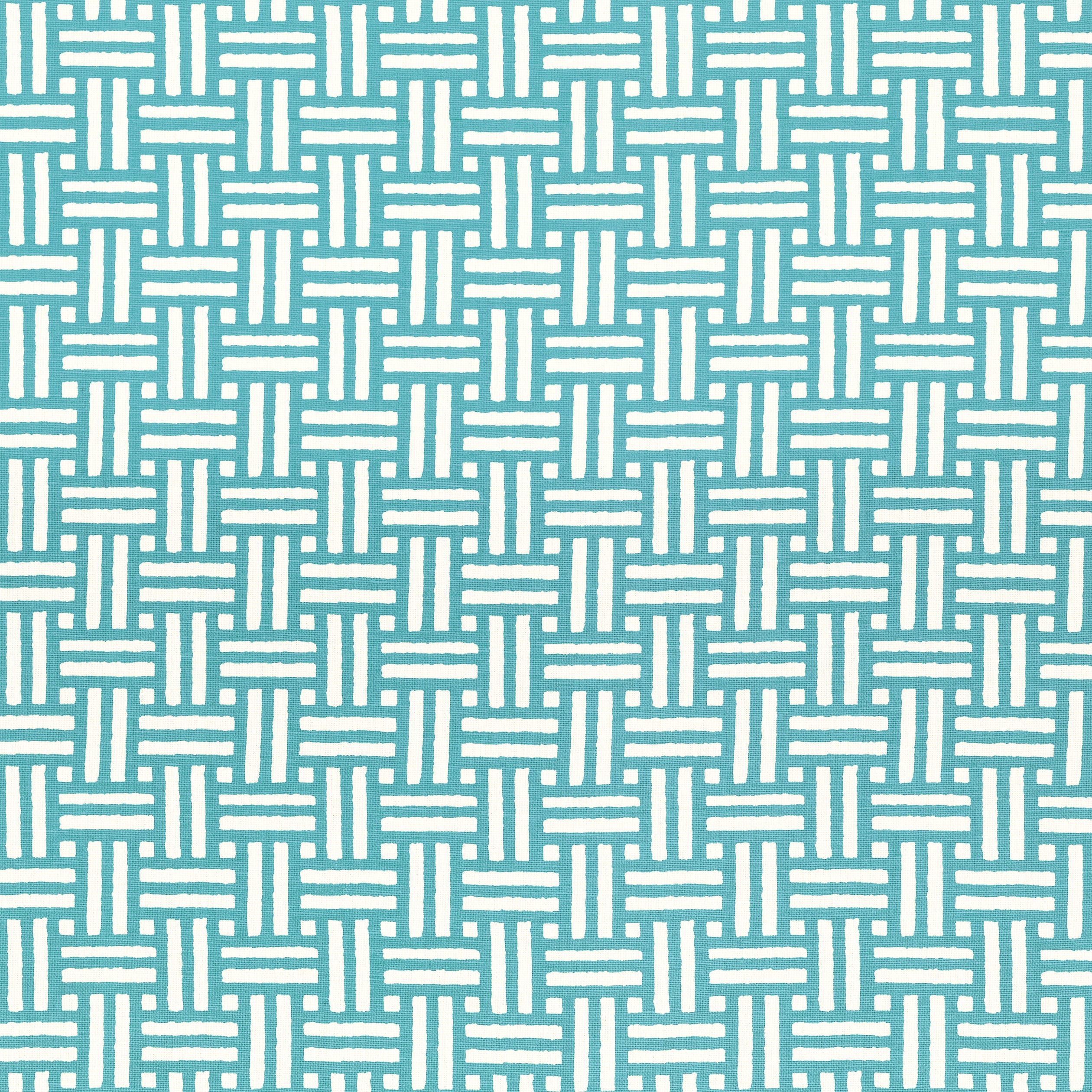 Piermont fabric in turquoise color - pattern number F910622 - by Thibaut in the Ceylon collection