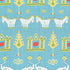 Kingdom Parade fabric in turquoise color - pattern number F910644 - by Thibaut in the Ceylon collection
