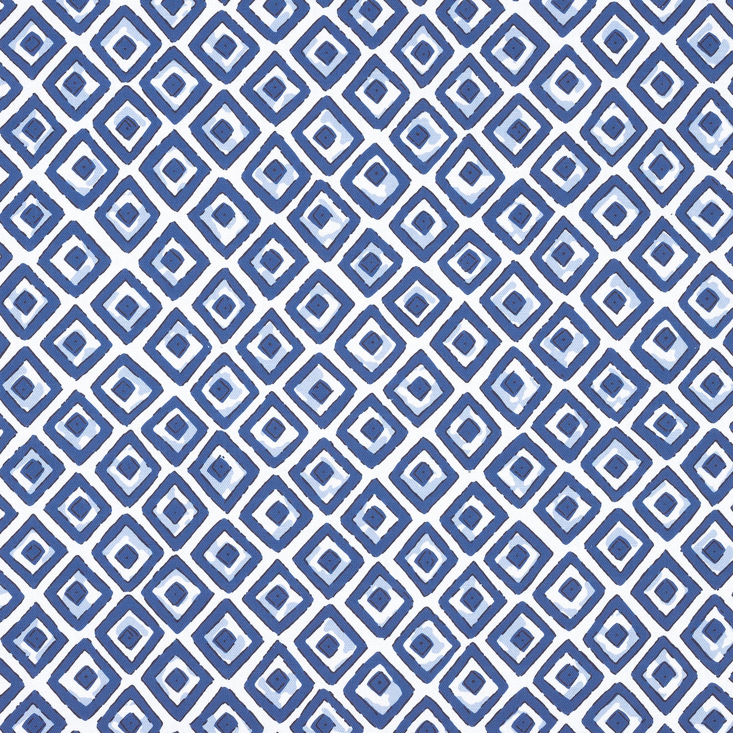 Indian Diamond fabric in blue color - pattern number F910660 - by Thibaut in the Ceylon collection