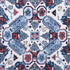 Persian Carpet fabric in blue and white color - pattern number F910824 - by Thibaut in the Heritage collection