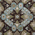 Persian Carpet fabric in brown color - pattern number F910826 - by Thibaut in the Heritage collection