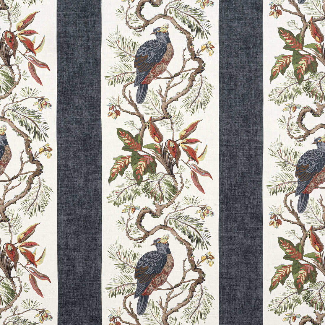 Williamson fabric in black color - pattern number F910858 - by Thibaut in the Heritage collection