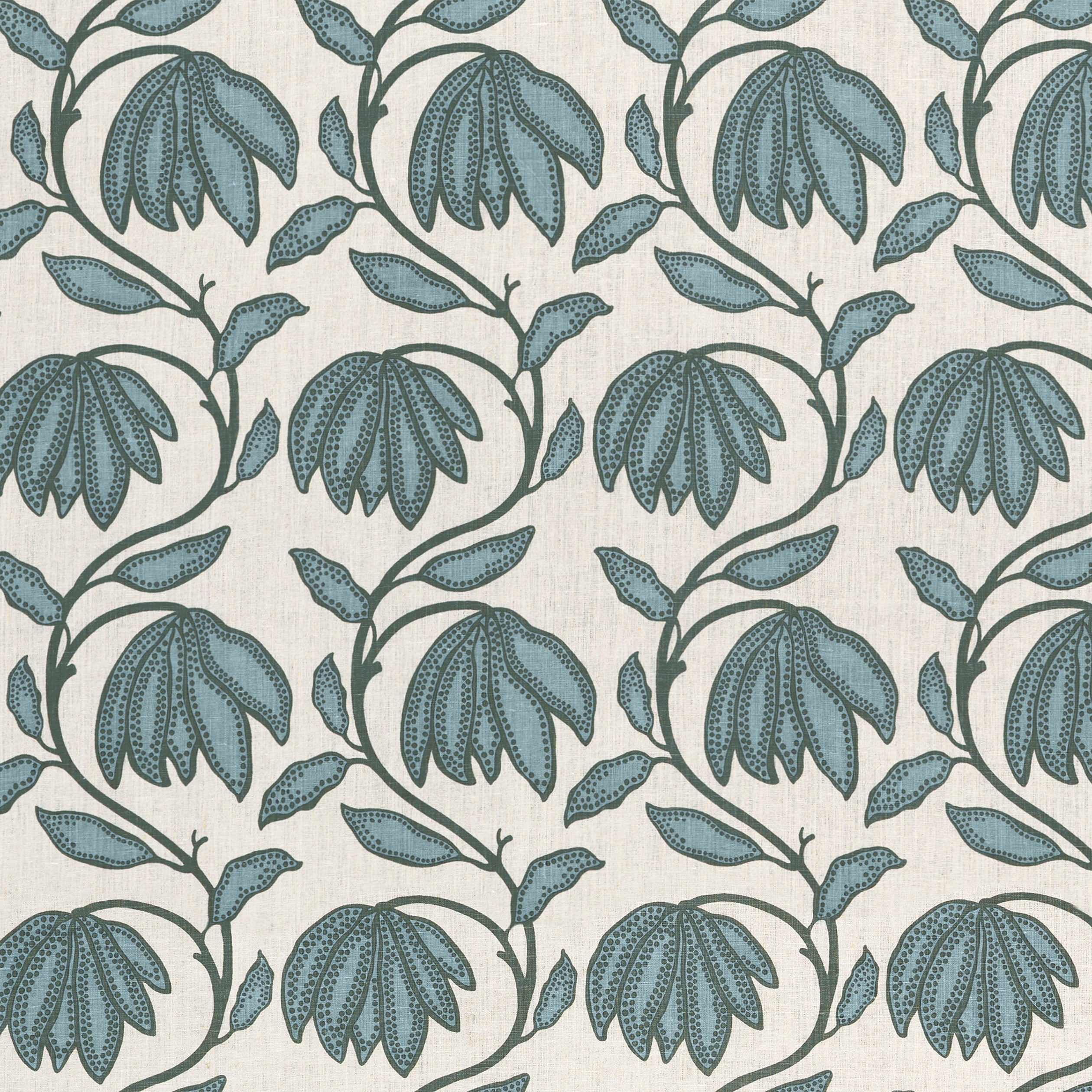 Desert Flower fabric in wild sage color - pattern number F912008 - by Thibaut in the Vista collection