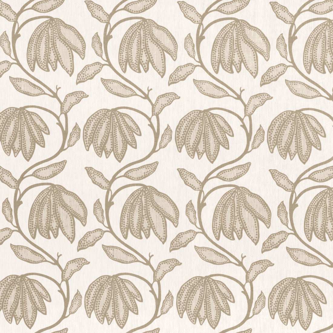 Desert Flower fabric in birch color - pattern number F912009 - by Thibaut in the Vista collection