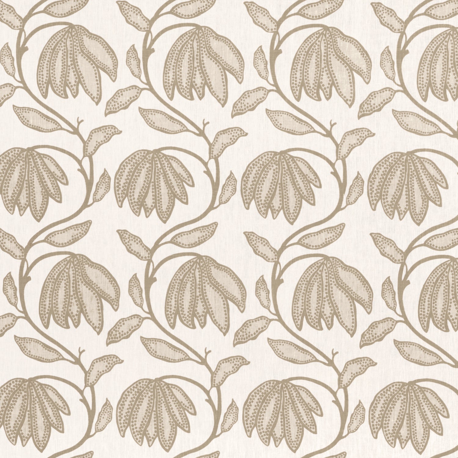 Desert Flower fabric in birch color - pattern number F912009 - by Thibaut in the Vista collection