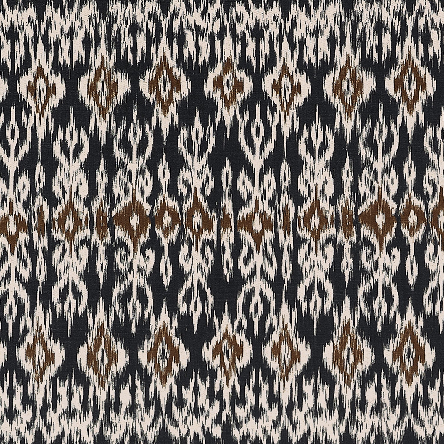 Atlas Ikat fabric in basalt black color - pattern number F912051 - by Thibaut in the Vista collection