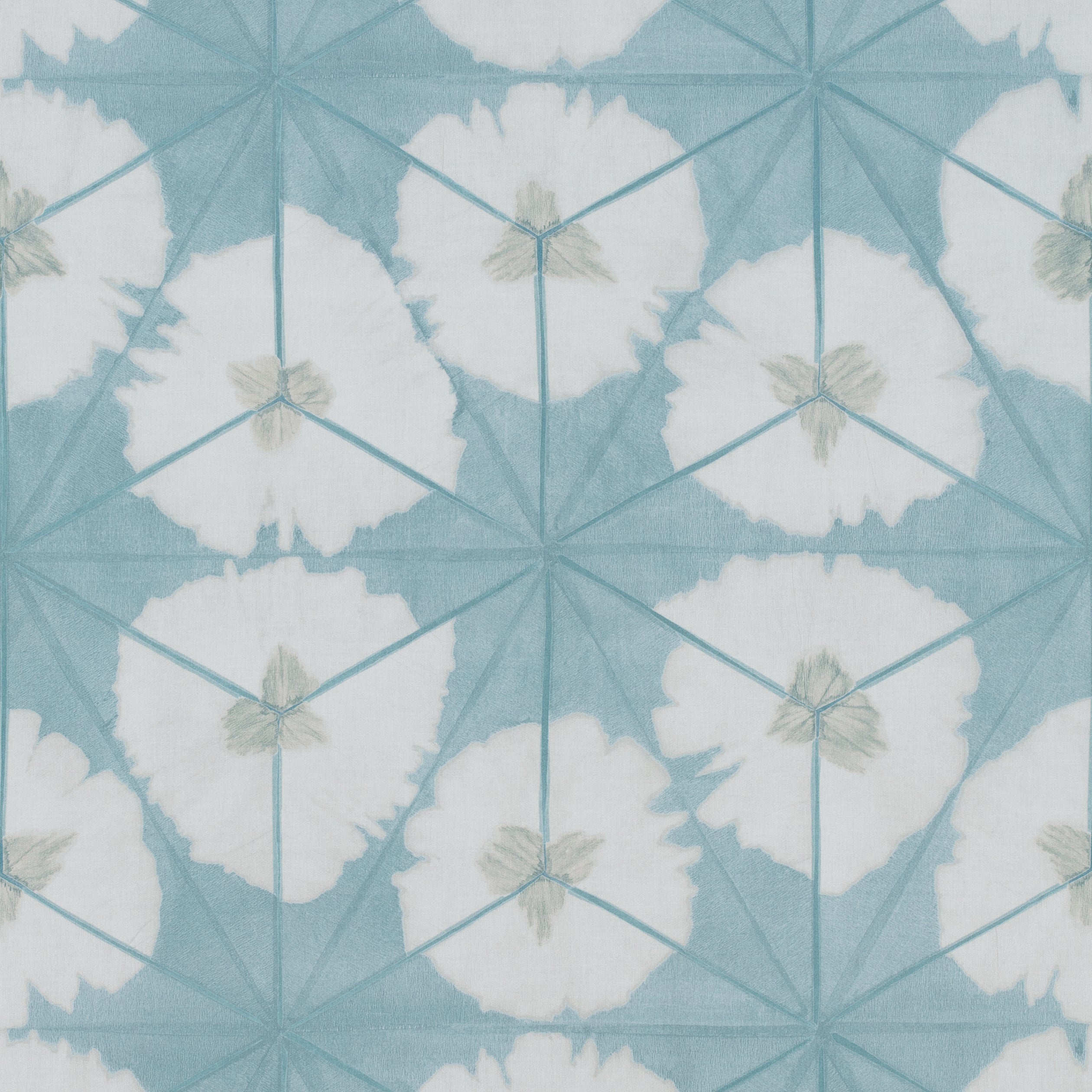 Sunburst fabric in aqua color - pattern number F913091 - by Thibaut in the Summer House collection