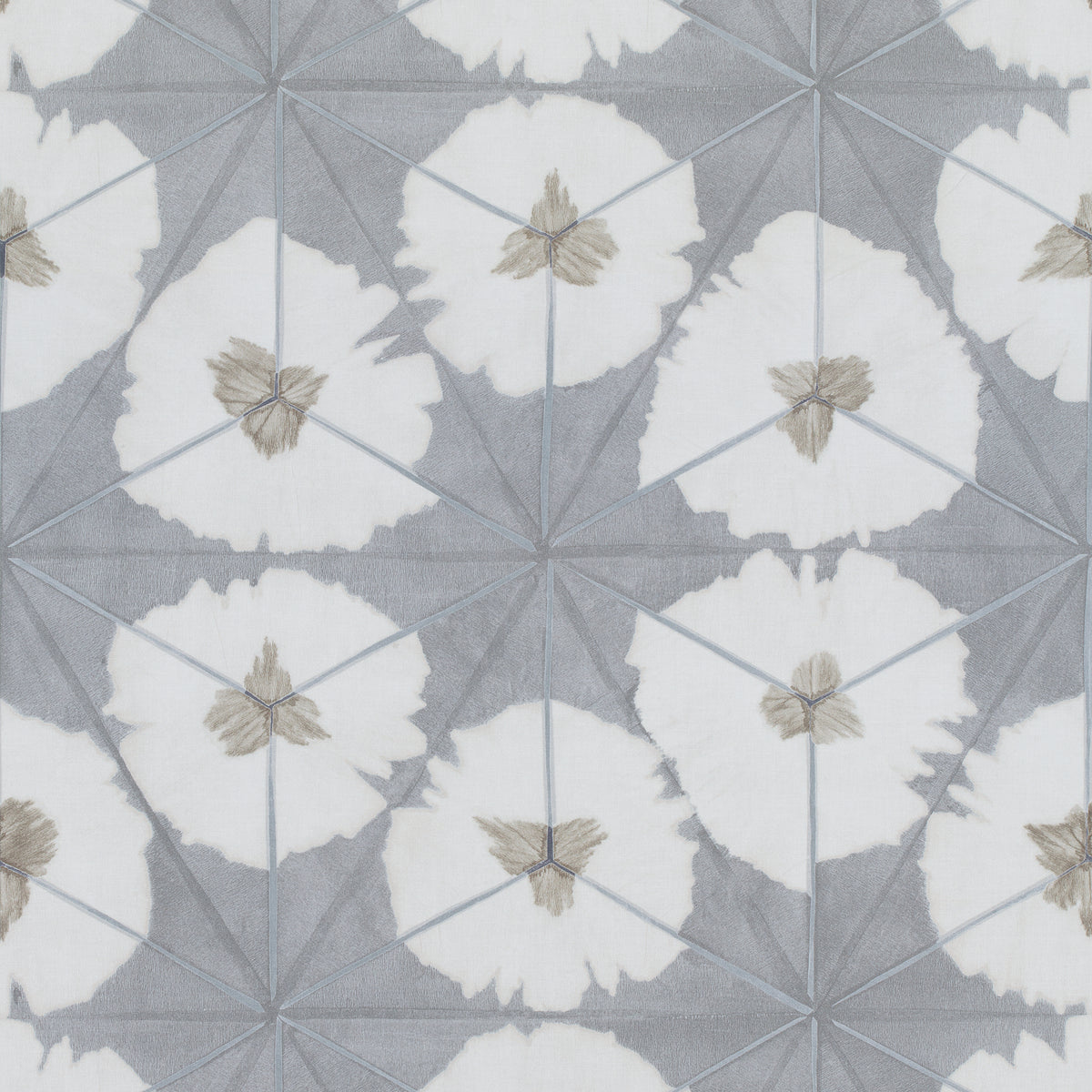 Sunburst fabric in grey color - pattern number F913092 - by Thibaut in the Summer House collection