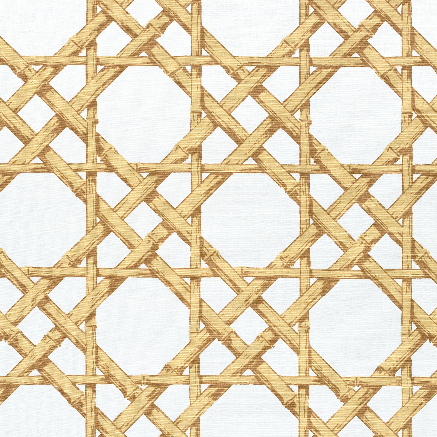 Cyrus Cane fabric in gold color - pattern number F913144 - by Thibaut in the Summer House collection