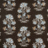 Lily Flower fabric in black color - pattern number F913200 - by Thibaut in the Mesa collection