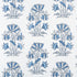 Lily Flower fabric in blue and white color - pattern number F913204 - by Thibaut in the Mesa collection