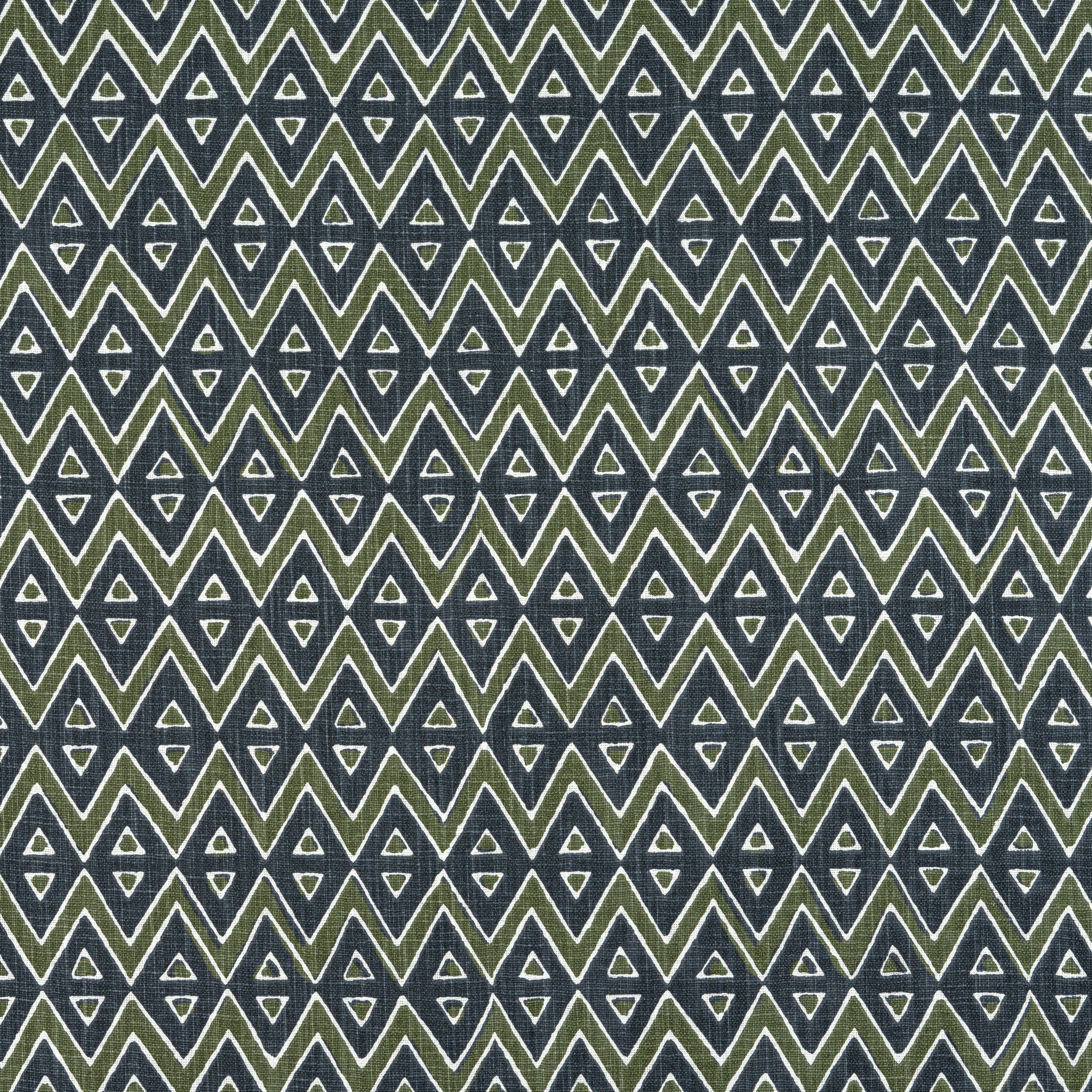 Tiburon fabric in green and bluestone color - pattern number F913235 - by Thibaut in the Mesa collection