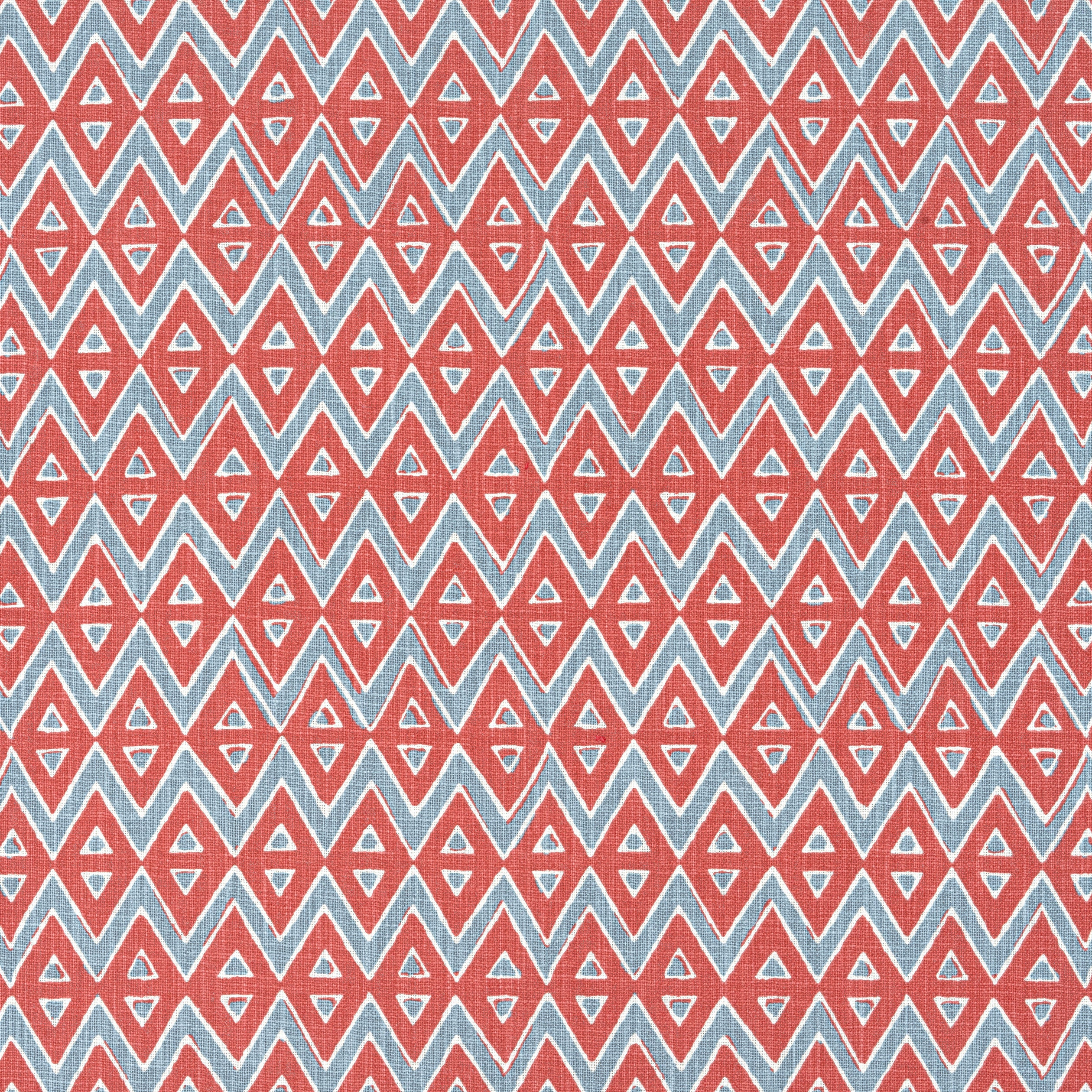 Tiburon fabric in coral color - pattern number F913238 - by Thibaut in the Mesa collection