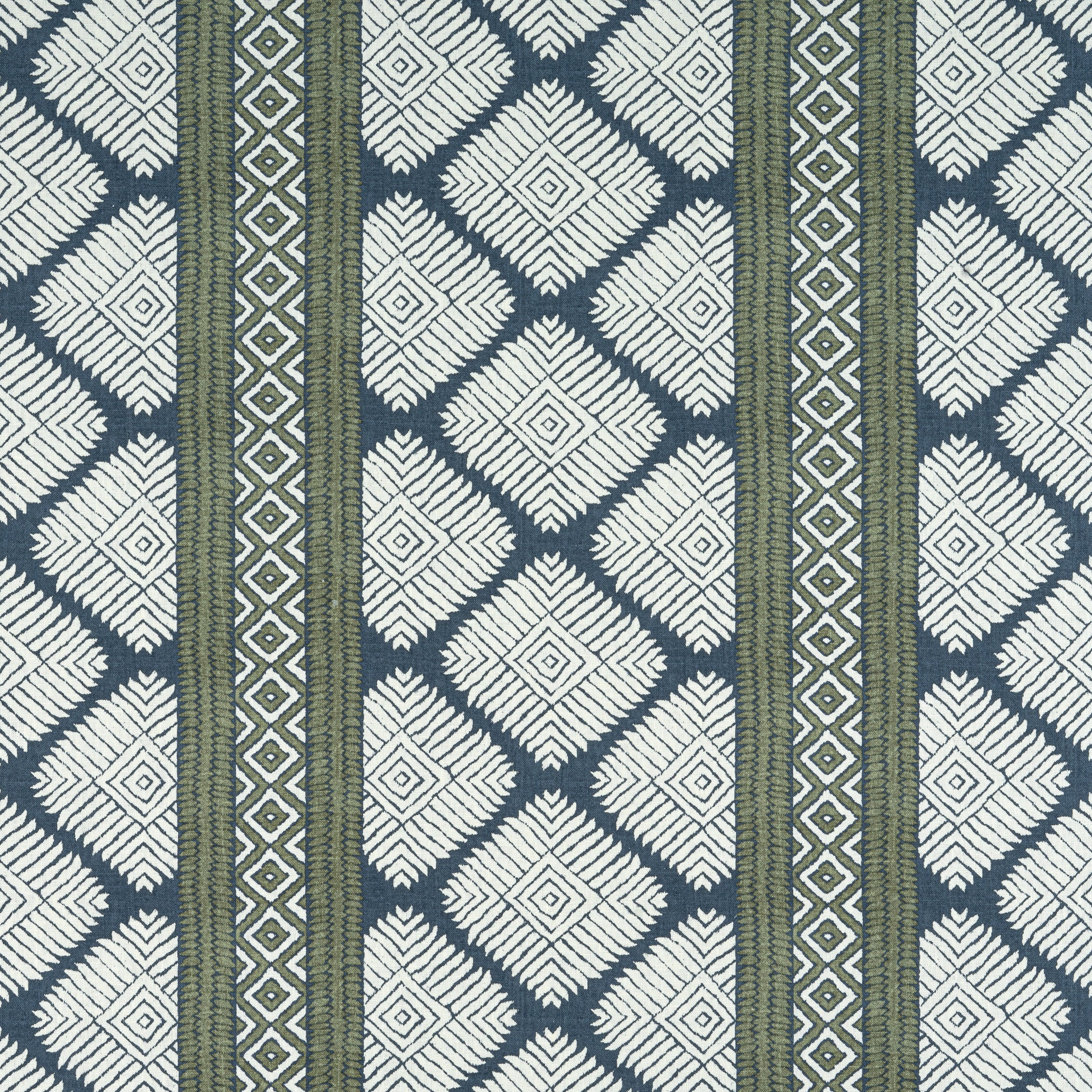 Austin fabric in bluestone and green color - pattern number F913247 - by Thibaut in the Mesa collection