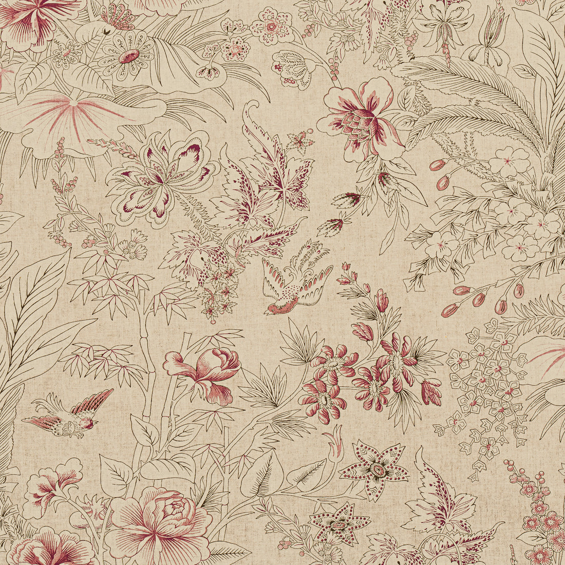 Rosalind fabric in beige - pattern number F913601 - by Thibaut in the Grand Palace collection