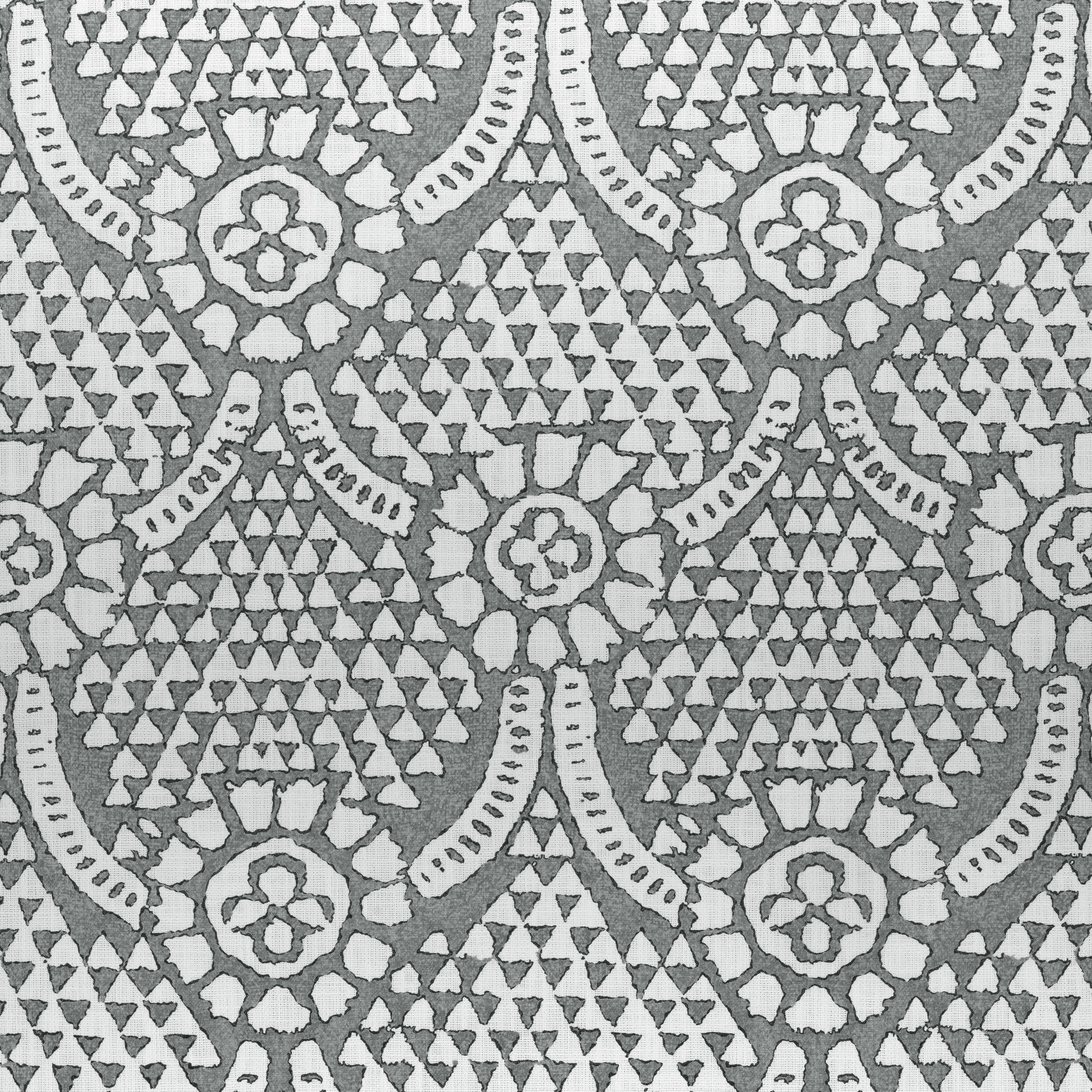 Chamomile fabric in grey color - pattern number F914317 - by Thibaut in the Canopy collection