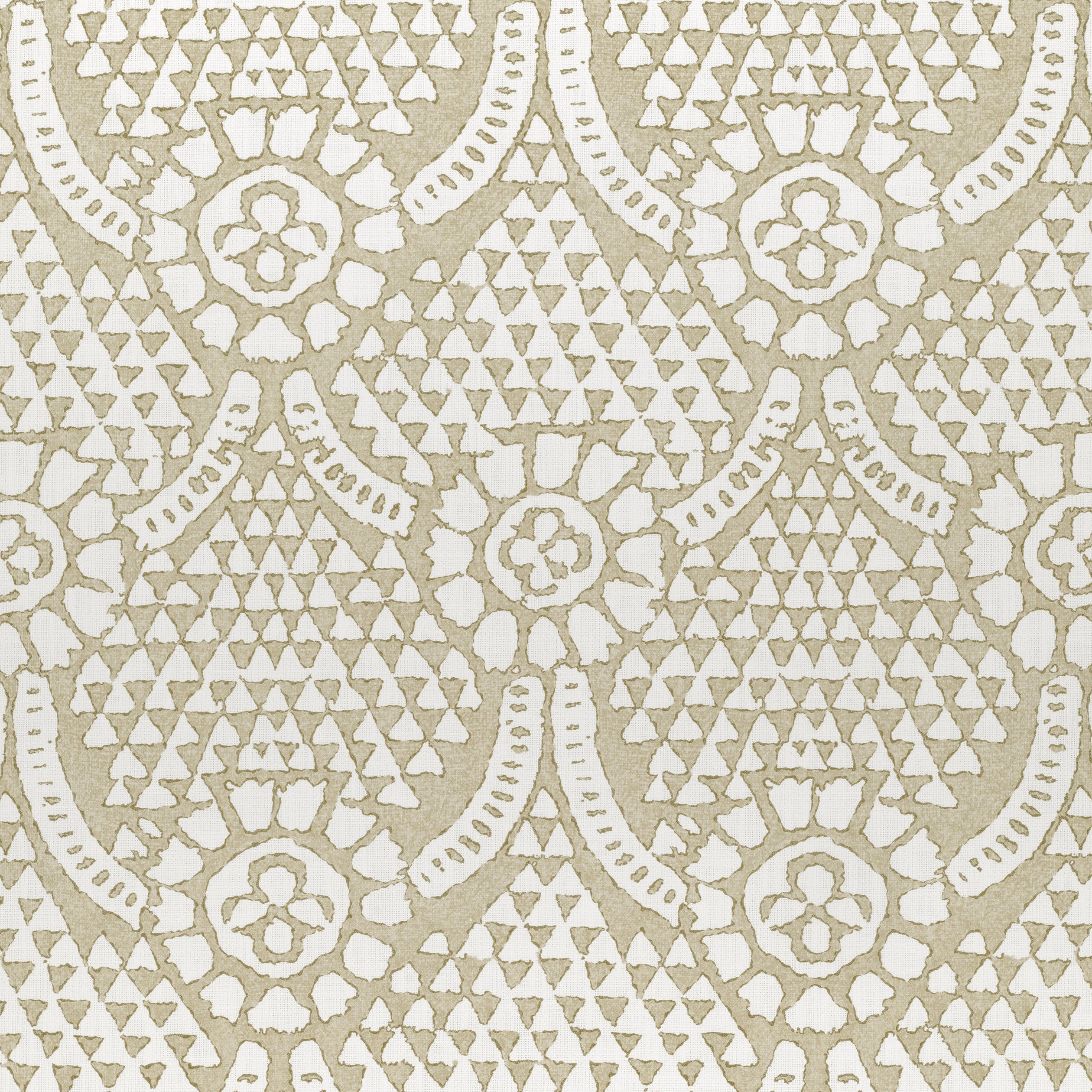 Chamomile fabric in beige color - pattern number F914319 - by Thibaut in the Canopy collection