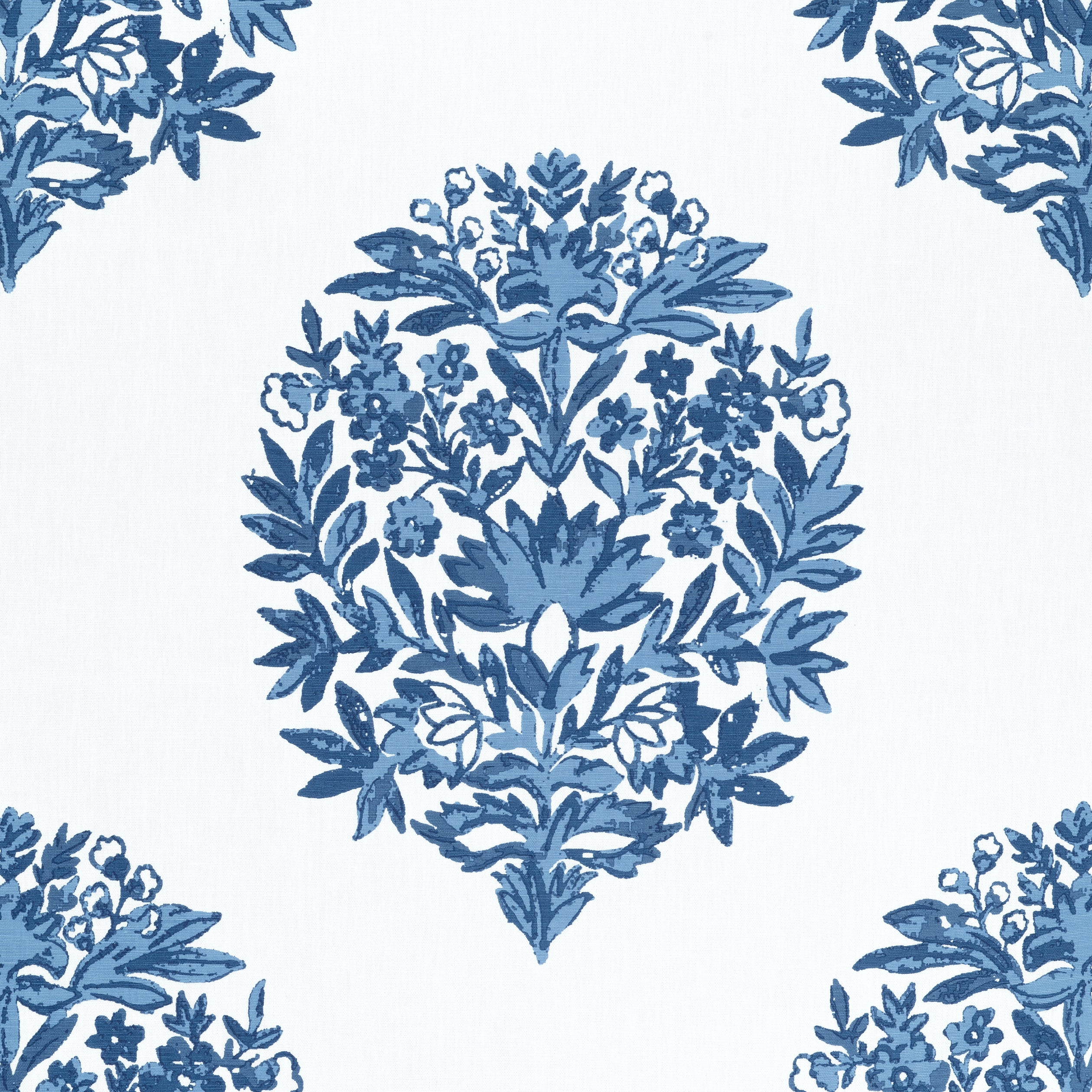 Ridgefield fabric in blue color - pattern number F914322 - by Thibaut in the Canopy collection