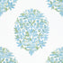 Ridgefield fabric in green and spa blue color - pattern number F914323 - by Thibaut in the Canopy collection