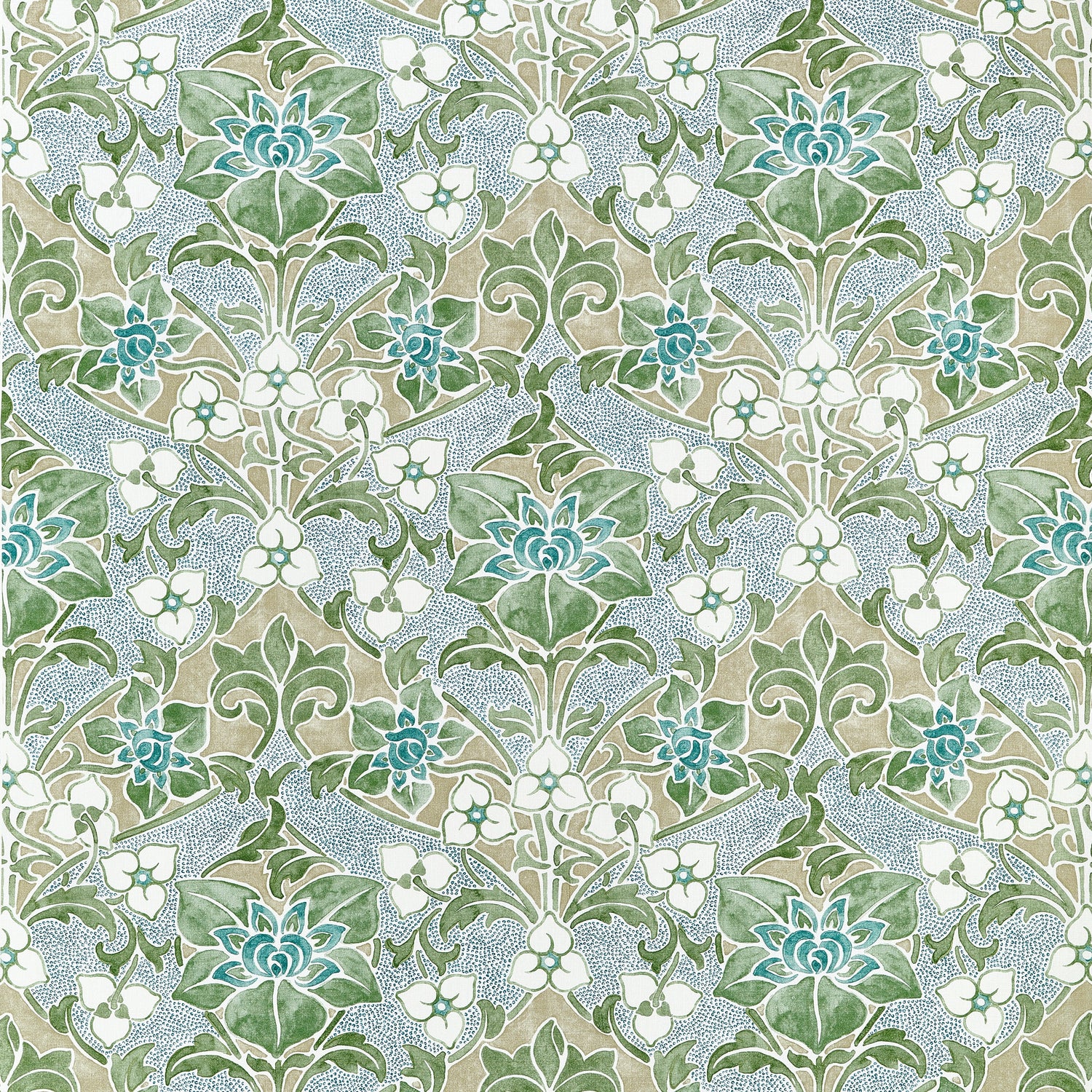Woodford fabric in Sage color - pattern number F914600 - by Thibaut in the Fairhaven collection