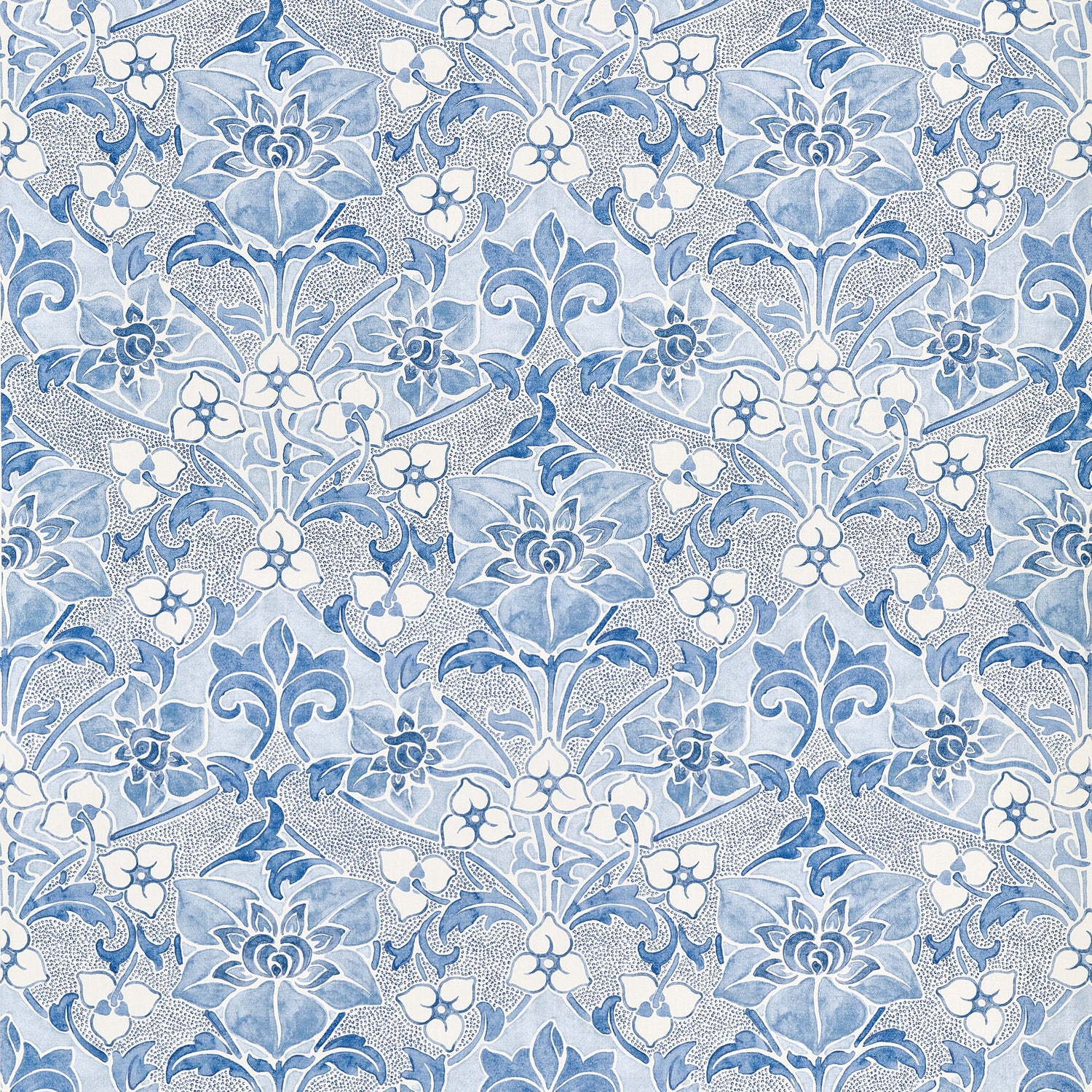 Woodford fabric in Blue color - pattern number F914602 - by Thibaut in the Fairhaven collection