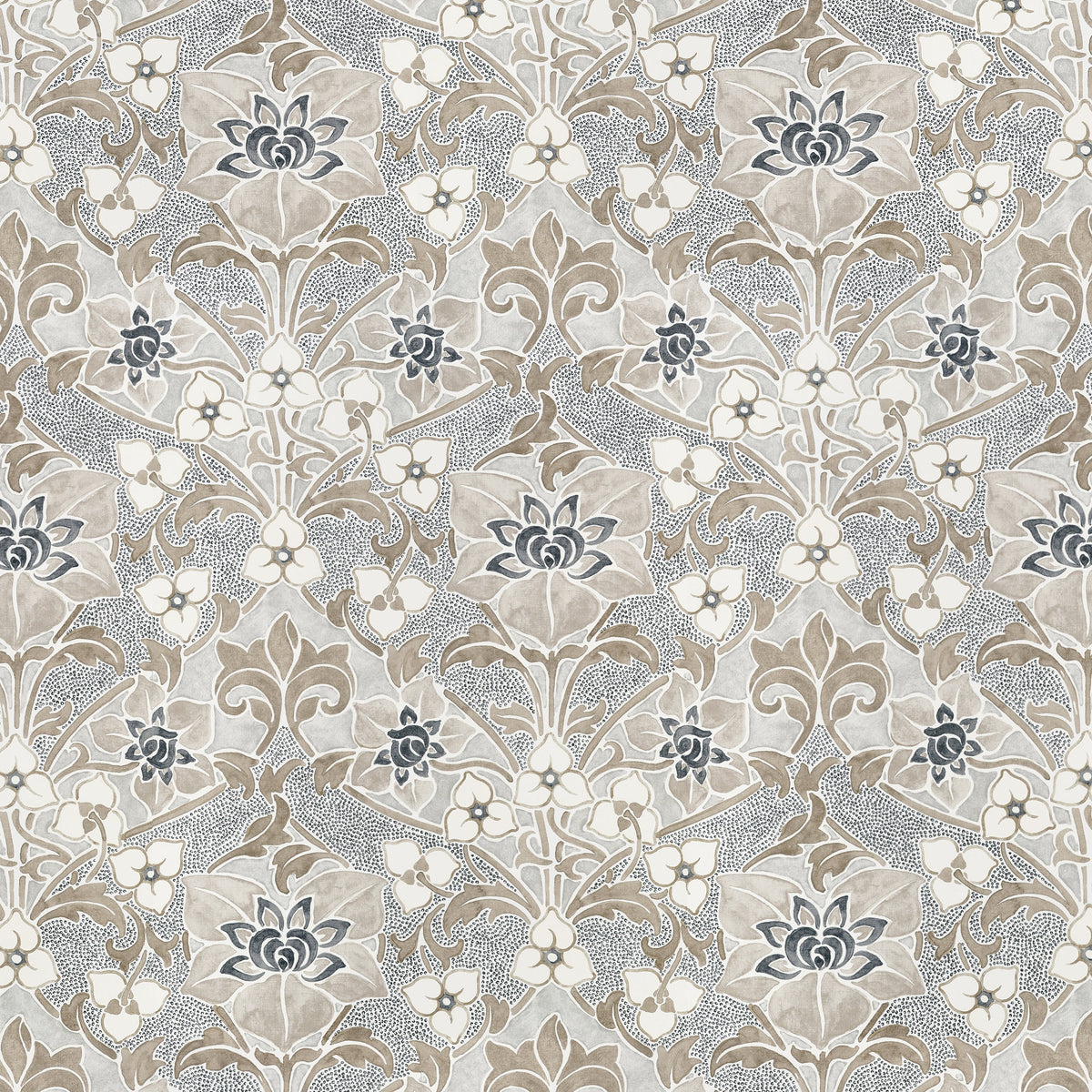 Woodford fabric in Natural color - pattern number F914605 - by Thibaut in the Fairhaven collection
