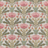 Lotus fabric in Cranberry and Green color - pattern number F914606 - by Thibaut in the Fairhaven collection