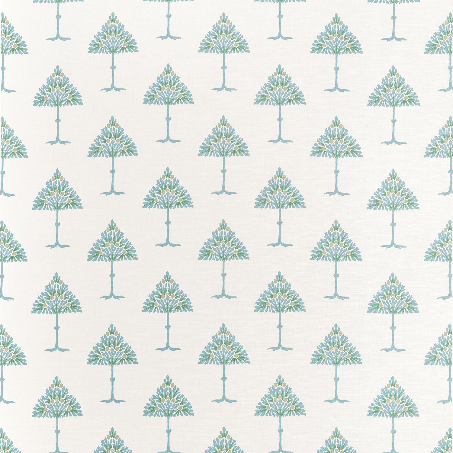May Tree fabric in Spa Blue color - pattern number F914613 - by Thibaut in the Fairhaven collection