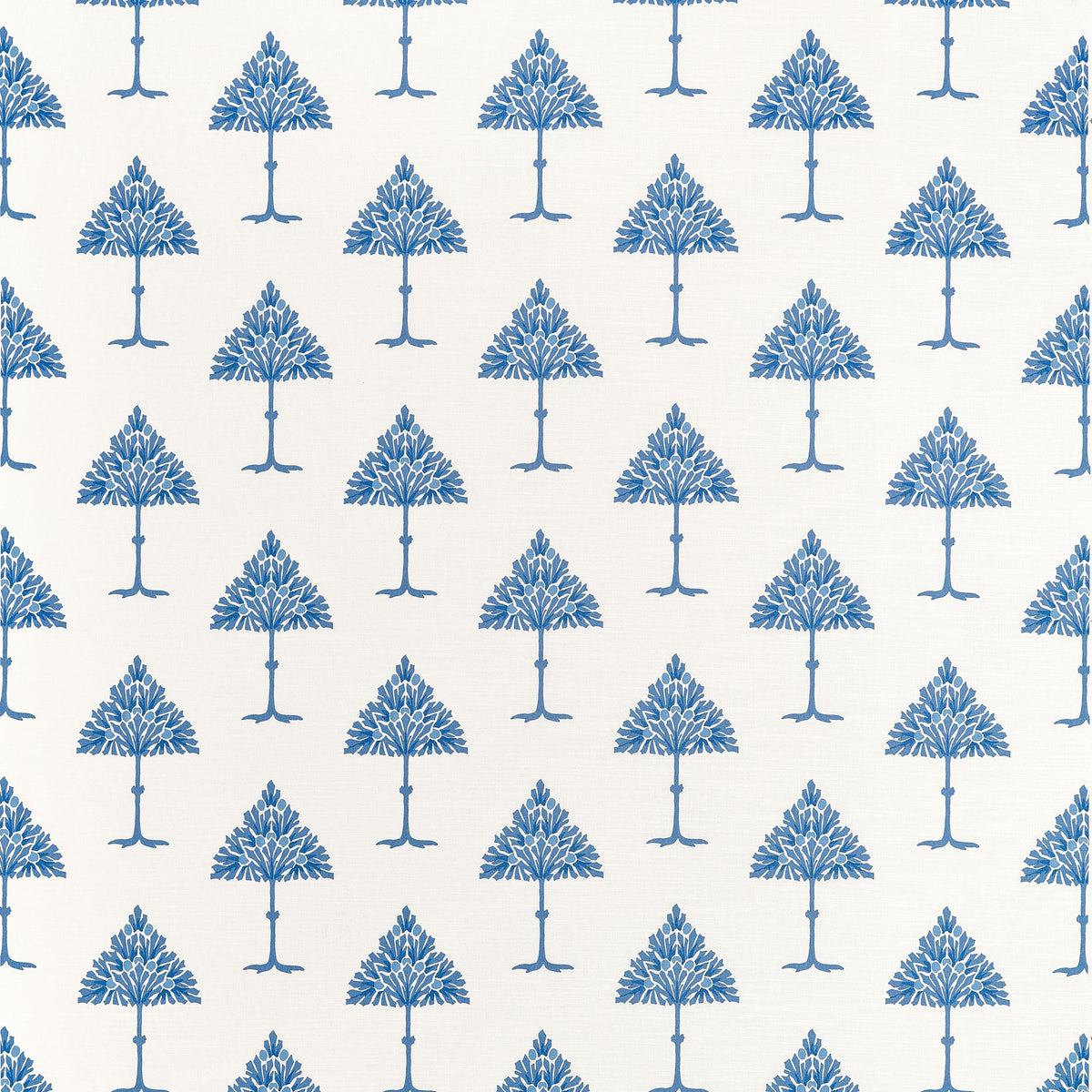 May Tree fabric in Blue and White color - pattern number F914616 - by Thibaut in the Fairhaven collection